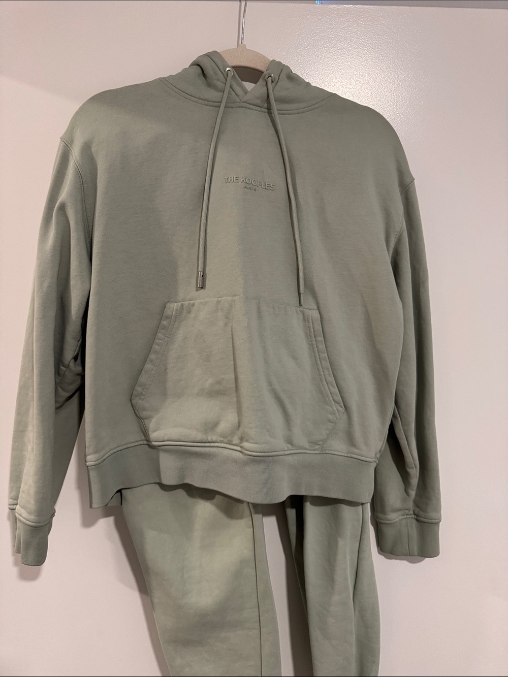 The Kooples Sage Green Pullover Hoodie